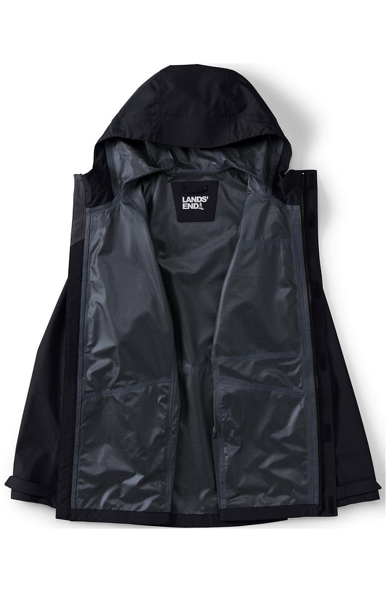 Lands' End Waterproof Rain Jacket, Alternate, color, Black