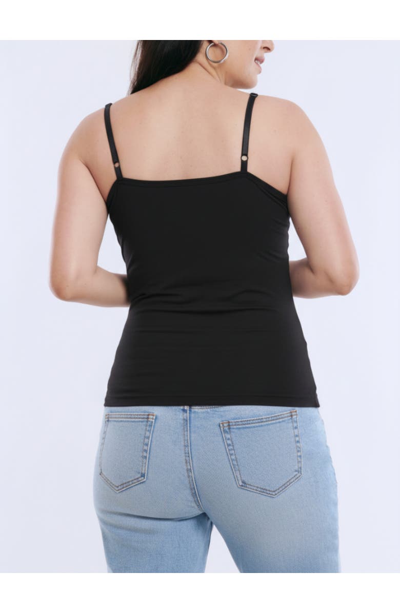 MOTHERHOOD MATERNITY Clip Down Nursing Tank Top Cami, Alternate, color, Black