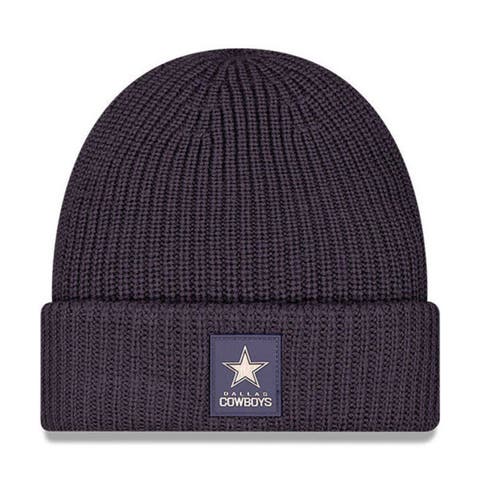 Men's New Era Charcoal Dallas Cowboys 2025 Sideline Cold Weather Cuffed Knit Hat