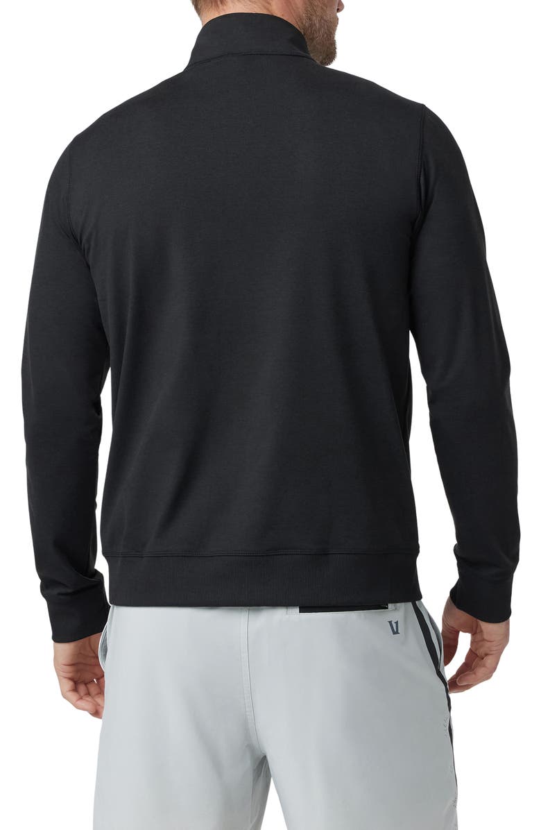 Vuori Coronado Half Zip Pullover, Alternate, color, Black Heather