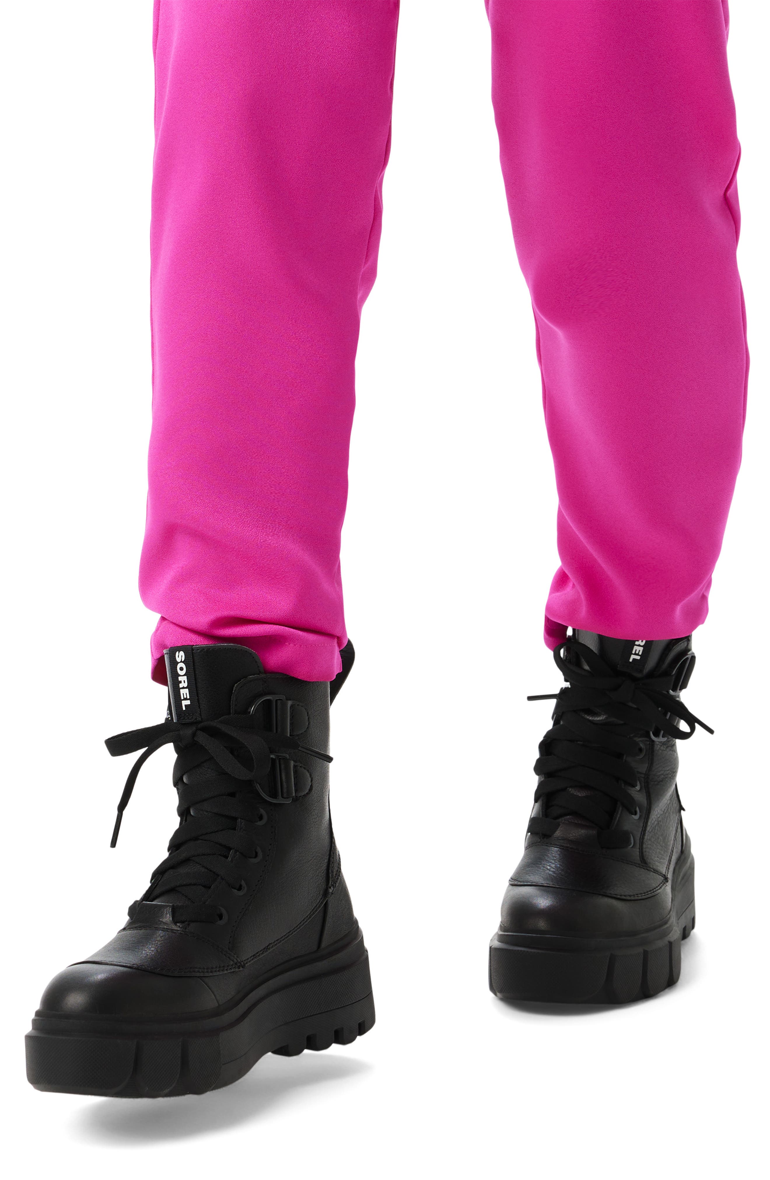 SOREL Caribou X Waterproof Leather Lace-Up Boot, Alternate, color, 