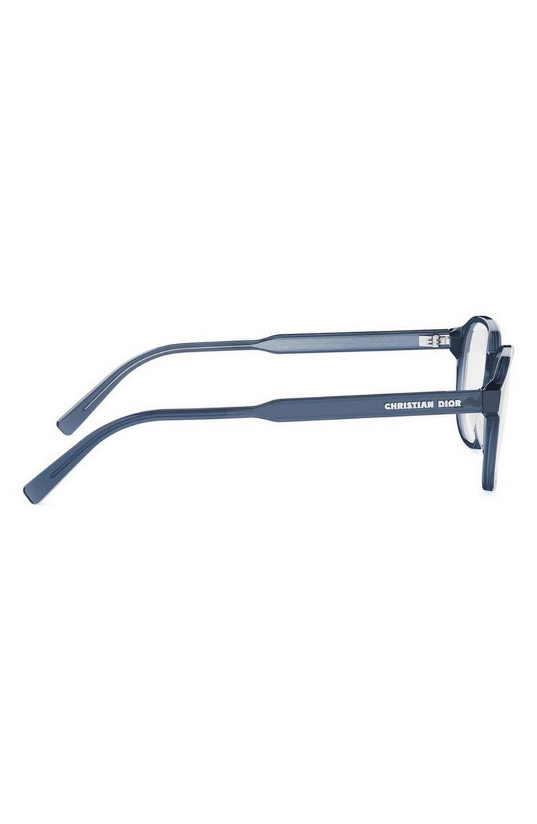 DIOR Botanica S2I 50mm Geometric Optical Glasses, Alternate, color, Blue