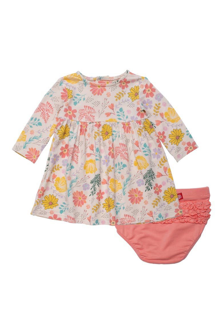 Primrose Cottage Magnetic Closure Dress & Bloomers Set, Main, color, PRIMROSE COTTAG