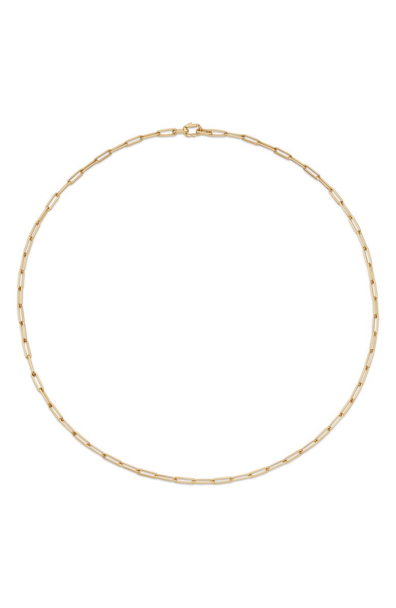 David Yurman Men's Chain Link Necklace in 18K Yellow Gold, 3.5mm, Alternate, color, 18K Yellow Gold
