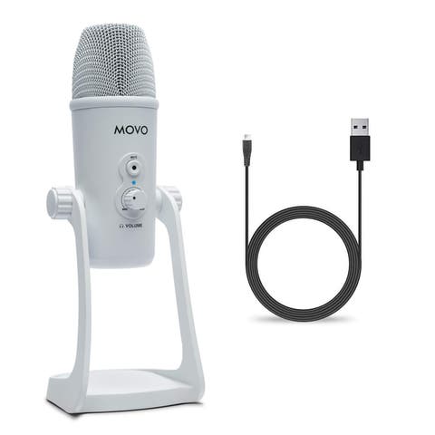 UM700W White Desktop USB Microphone for Computer