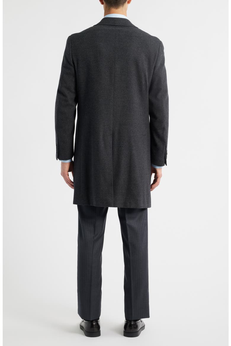 Kei Trim Fit Wool Coat, Alternate, color, CHARCOAL