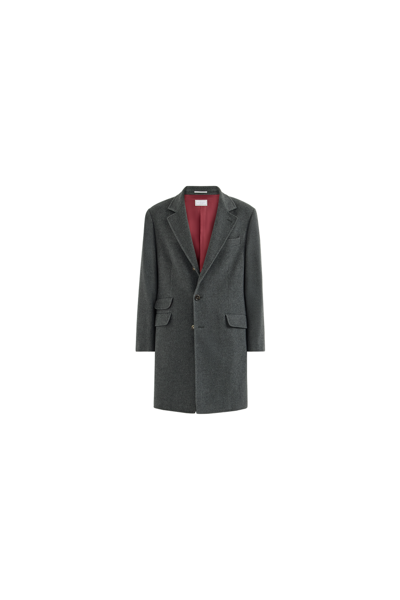 Lightweight water-resistant cashmere coat with double vents, Alternate, color, Lead