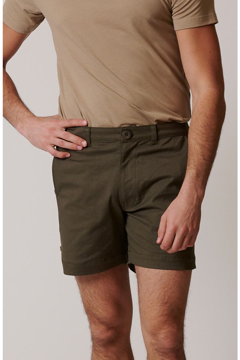 Stretch Cotton Chino Shorts, Alternate, color, Martini Olive