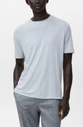 MANGO Slim Fit Linen Blend T-Shirt
