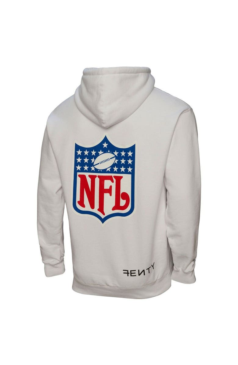 FENTY for Mitchell & Ness Unisex FENTY for Mitchell & Ness White Super Bowl LVII Icon Pullover Hoodie, Alternate, color,