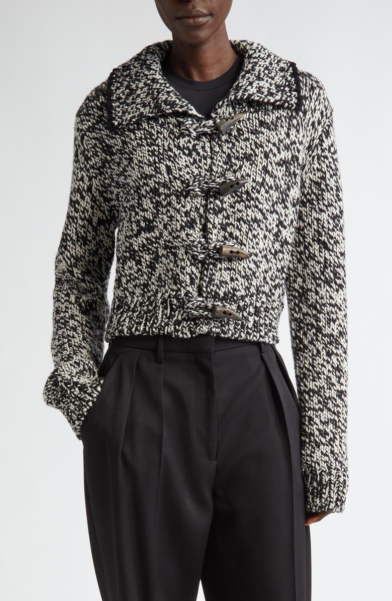 Altuzarra Lantini Marled Merino Wool Blend Sweater Jacket, Main, color, 