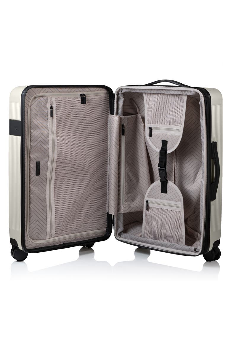 Onyx II Medium Checked Hardside Spinner Luggage, Alternate, color, IVORY