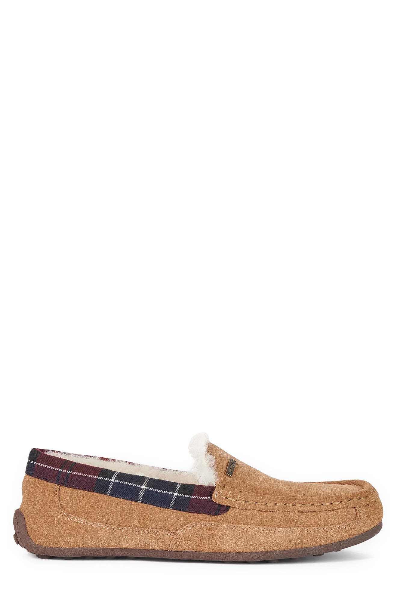 Barbour Martin Faux Shearling Slipper, Alternate, color, Camel