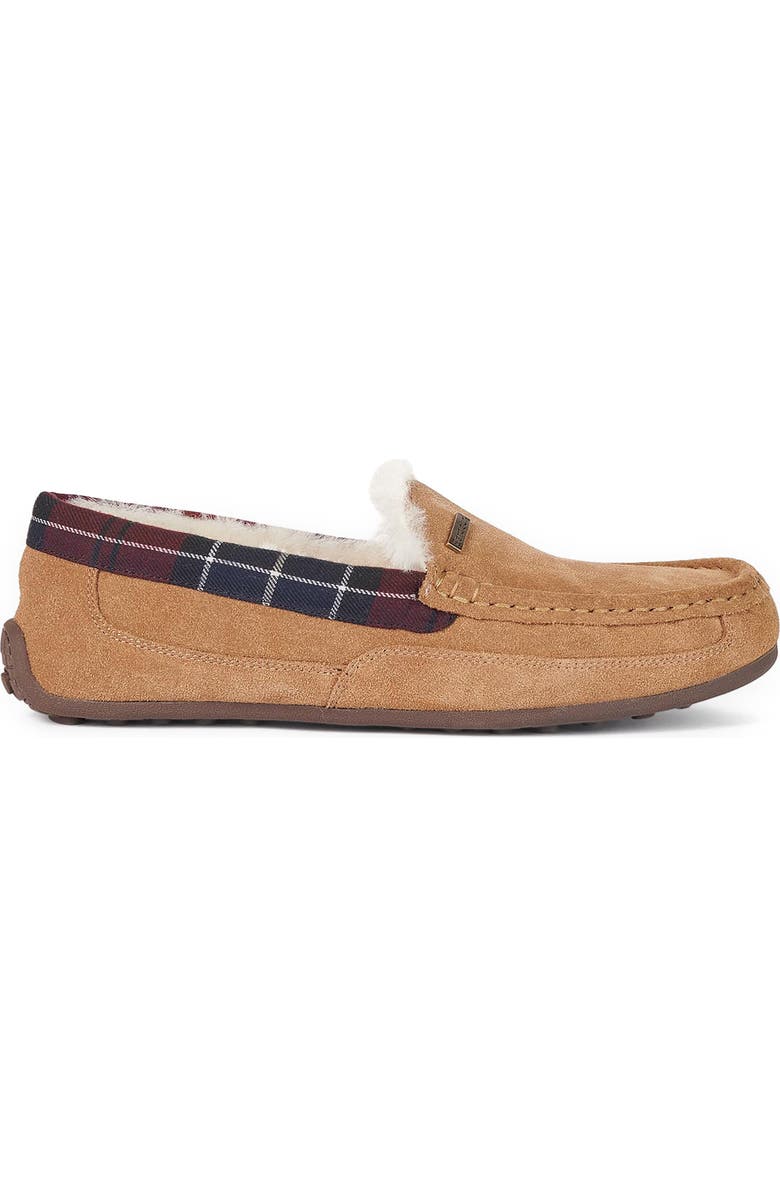 Barbour Martin Faux Shearling Slipper, Alternate, color, Camel