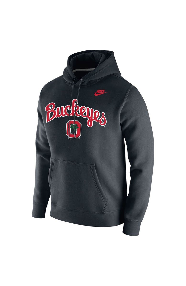 Nike Men's Nike Black Ohio State Buckeyes Script Vintage School Logo Pullover Hoodie, Alternate, color, 