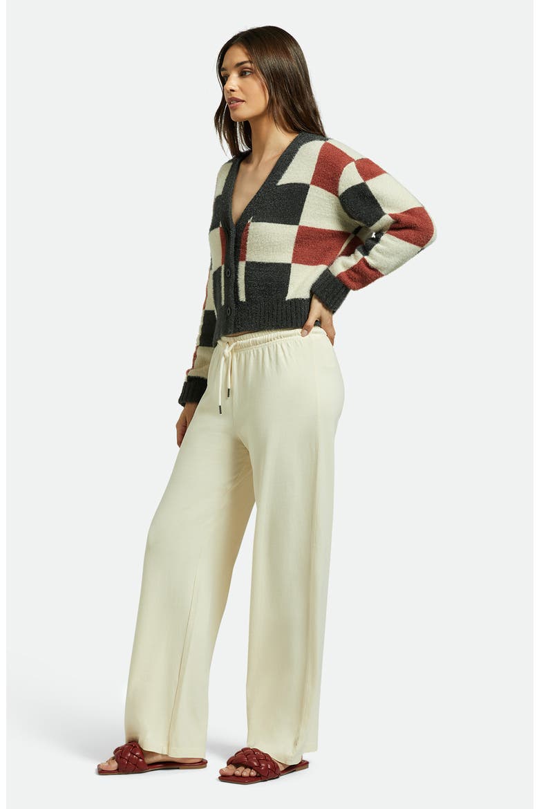Carefree Organic Cotton Wide Leg Lounge Pants, Alternate, color, WHITE SMOKE