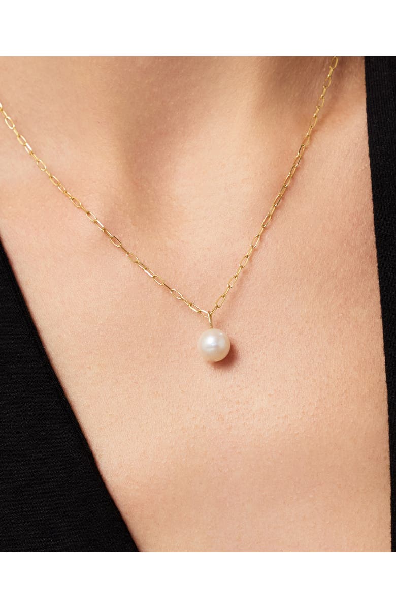 Ana Luisa Gold Pendant - Gold Round Pearl Necklace, Alternate, color,