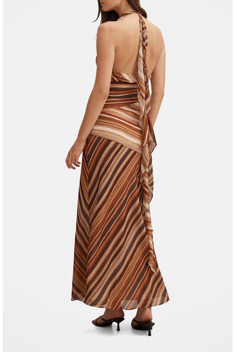 Ana Stripe Halter Maxi Dress, Alternate, color, STRIPE