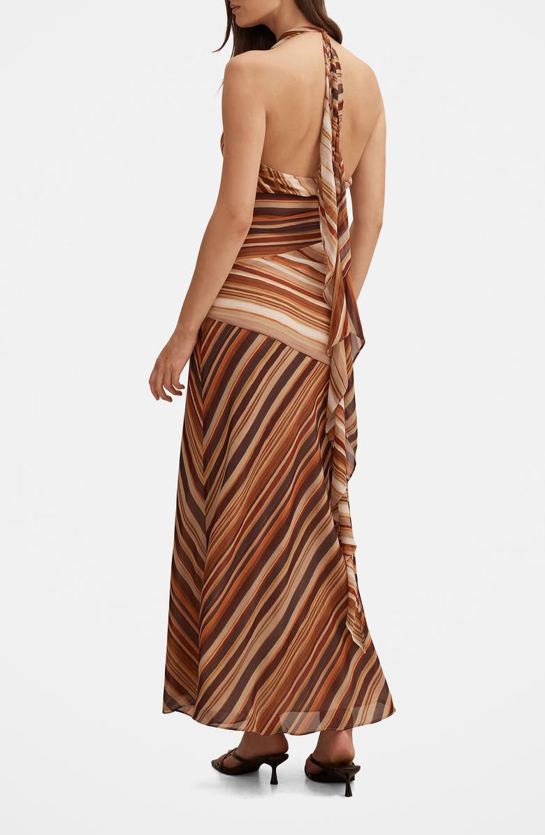 Ever New Ana Stripe Halter Maxi Dress, Alternate, color, Stripe