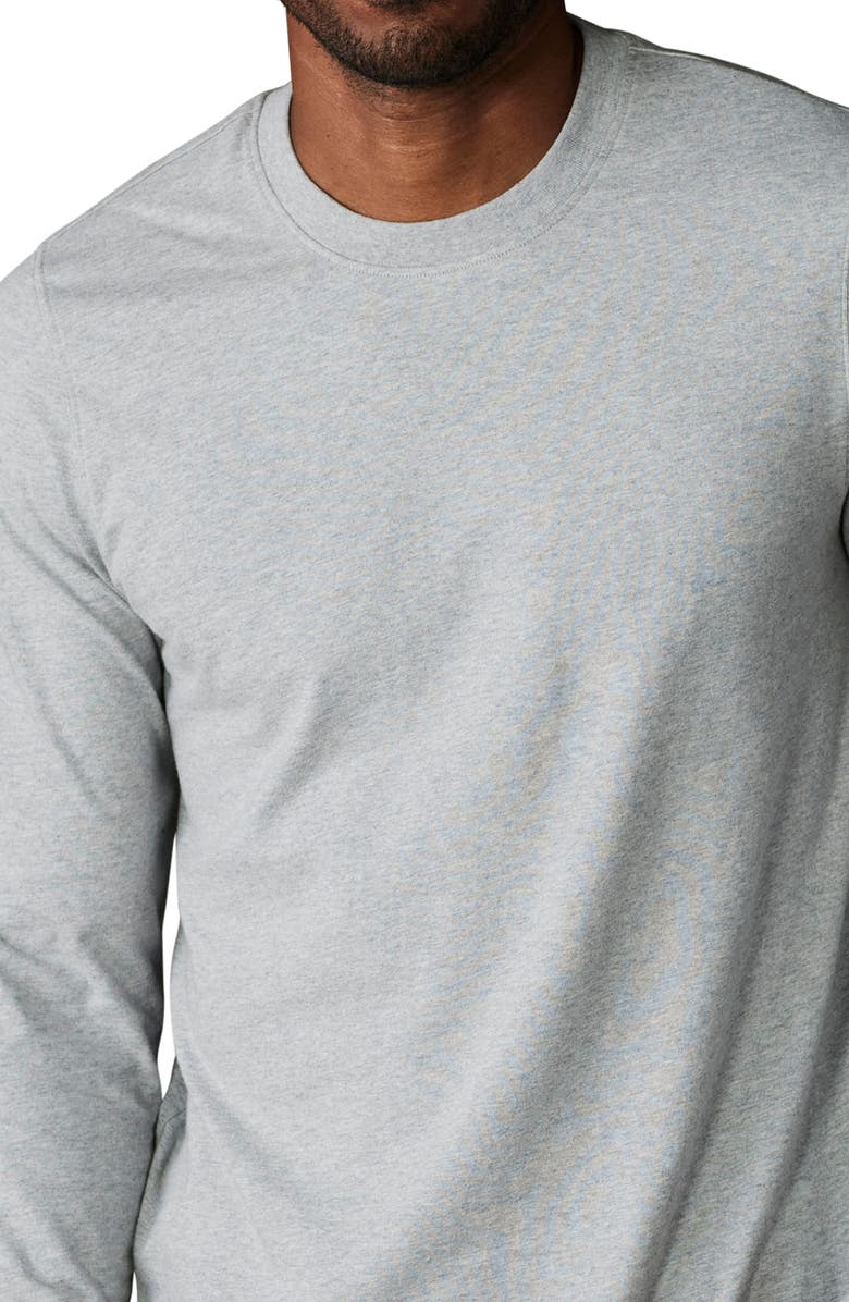 The Normal Brand Lennox Cotton Long Sleeve T-Shirt, Alternate, color, Heather Grey