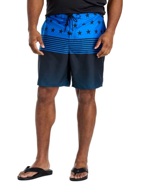 Big & Tall Patriotic Board Shorts