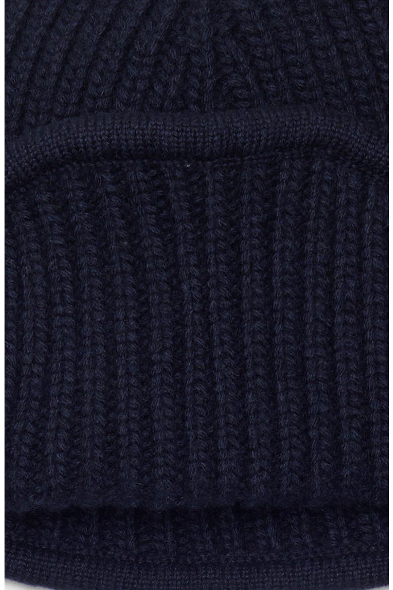 Dewar Deer Stalker Cashmere Beanie, Alternate, color, DARK NAVY Q26298