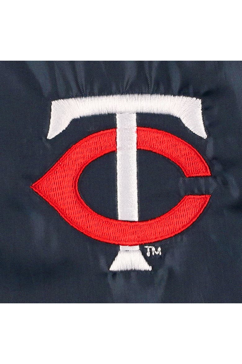 Men's Dunbrooke  Navy Minnesota Twins Coach's Raglan Full-Snap Windbreaker Jacket, Alternate, color, Navy