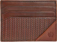 Johnston & Murphy Basketweave Card Holder