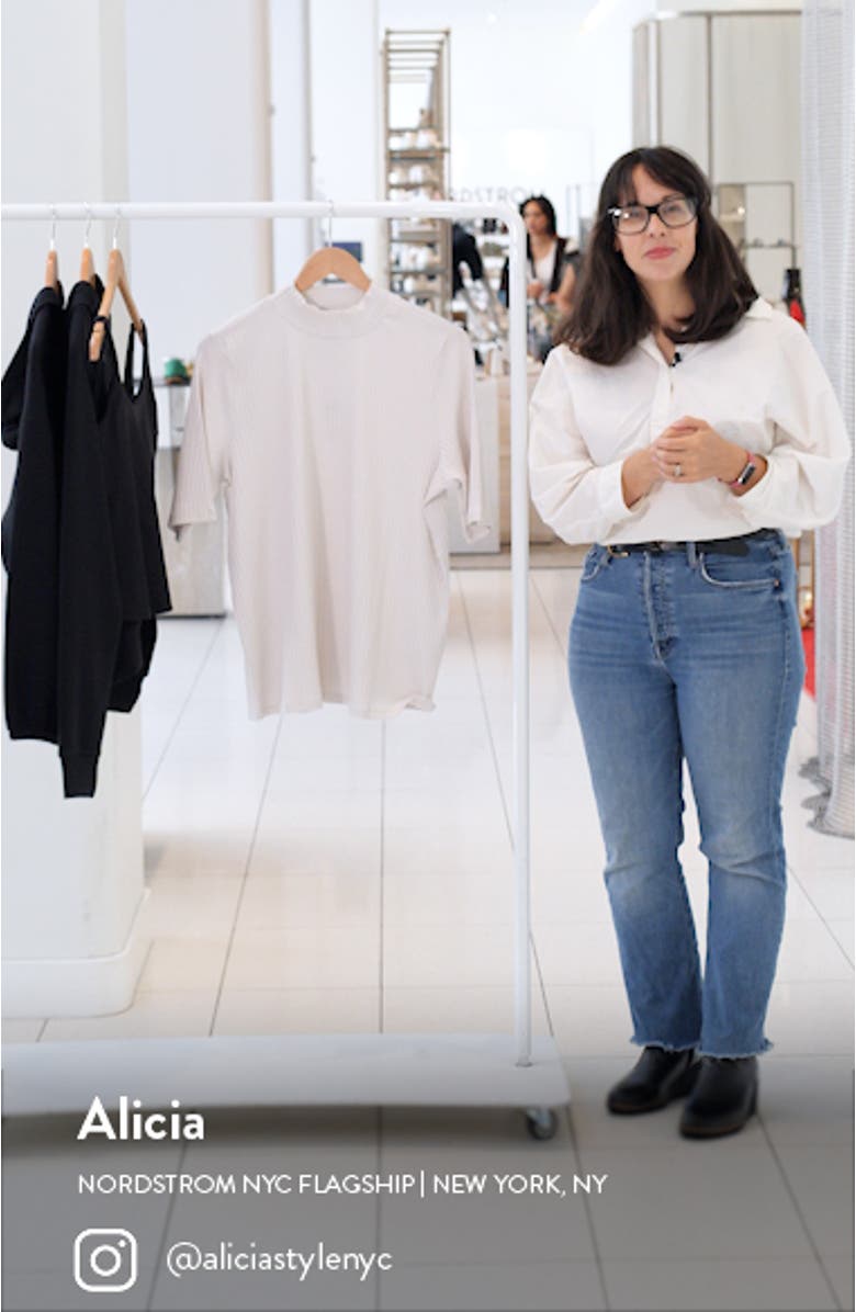 Mock Neck Rib Top, sales video thumbnail