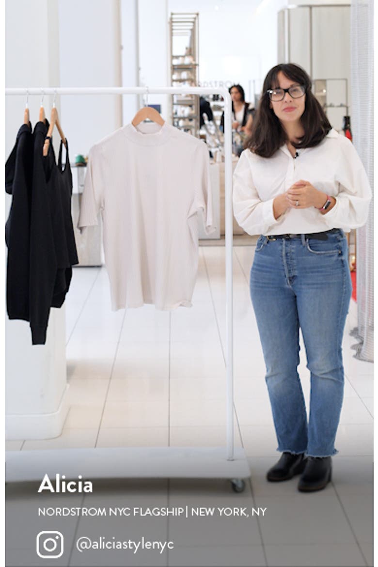 Mock Neck Rib Top video