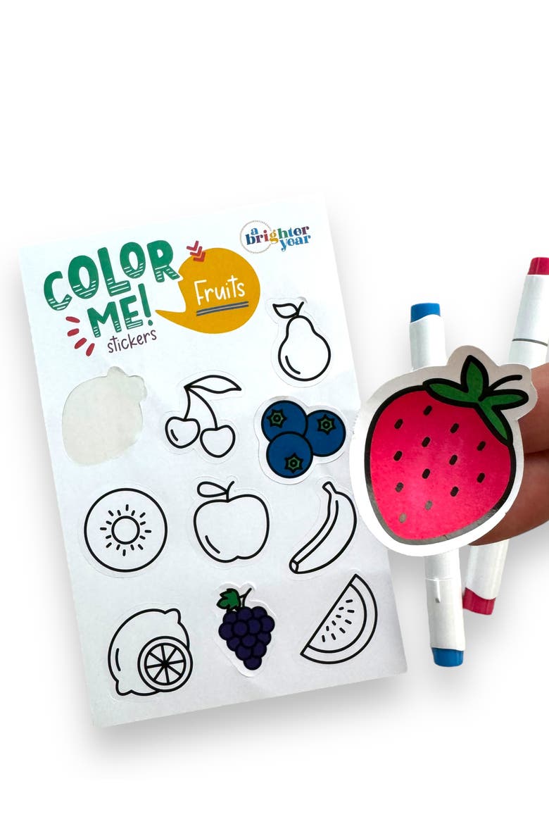 Color Your Own Sticker Pages, Alternate, color, Fun Eats