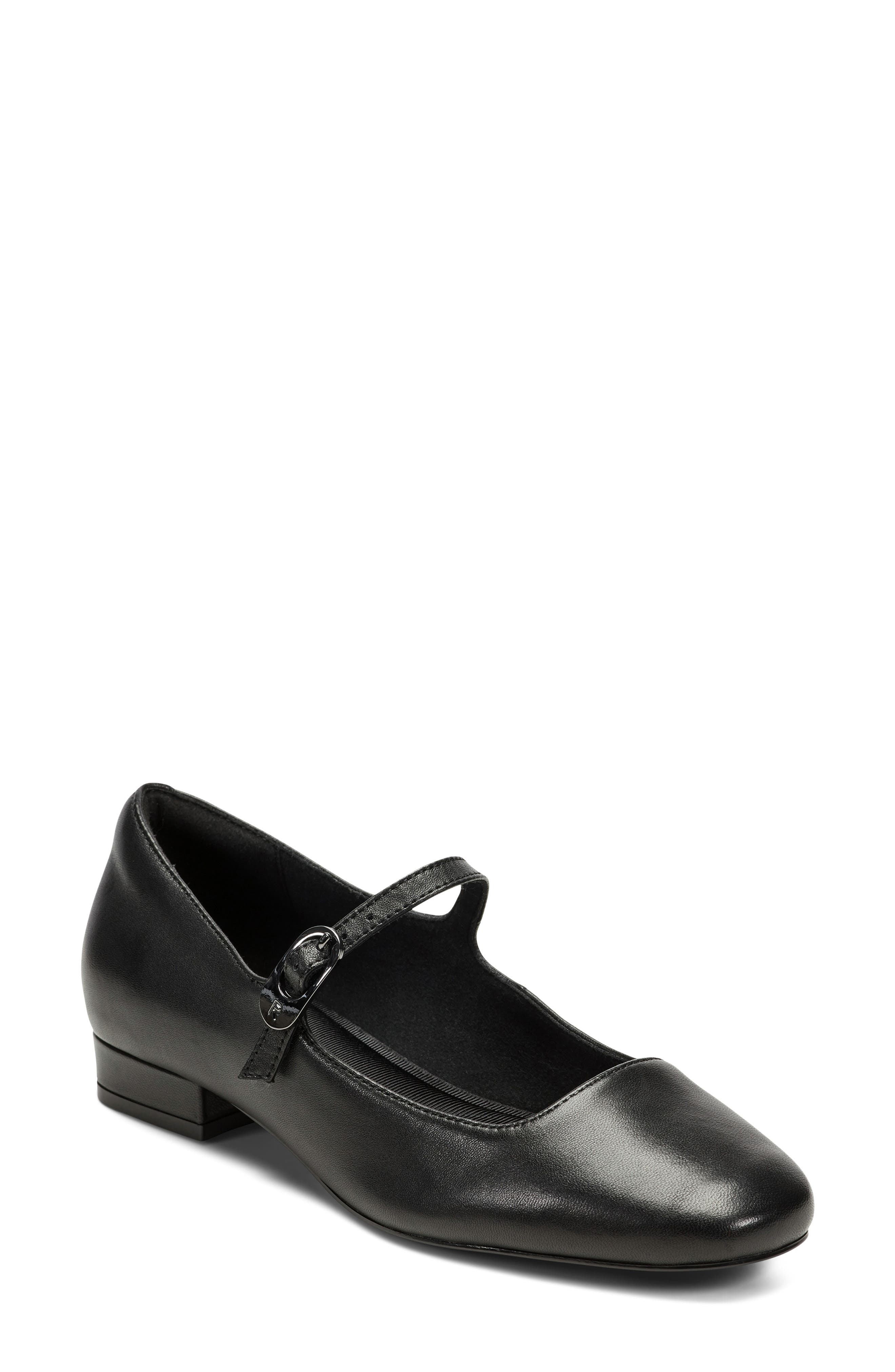 Rockport Niya Mary Jane Flat, Main, color, Black