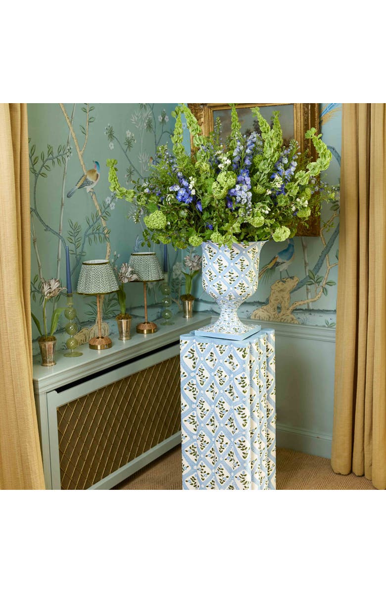 Mrs. Alice Lotus Lampshade, Alternate, color, Olive