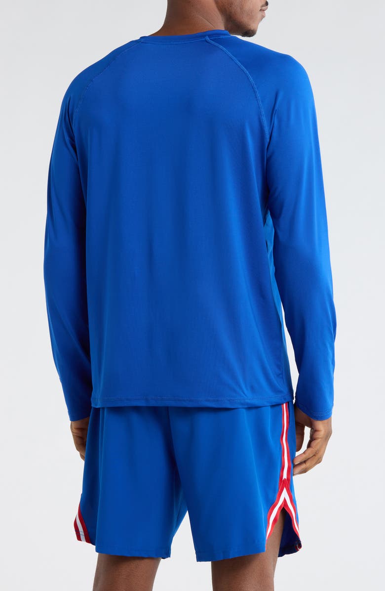 Champion Long Sleeve Rashguard Top, Alternate, color, Blue
