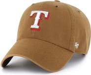 CARHARTT X 47 Men's Carhartt x '47 Brown Texas Rangers Clean Up Adjustable Hat