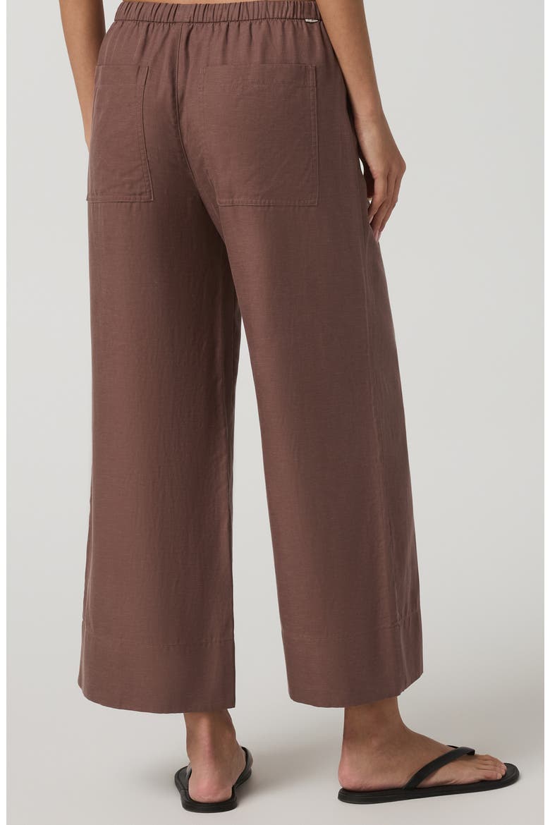 Trestles Twill Everyday Wide Leg Crop Pants, Alternate, color, SABLE