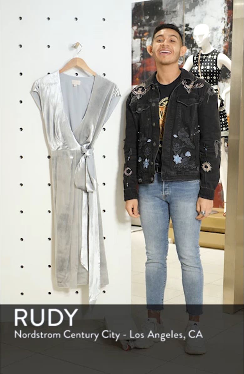 Collection Velvet Wrap Dress, sales video thumbnail