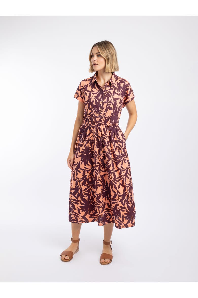 Artemis Printed Jersey Shift Dress, Main, color, Sunset