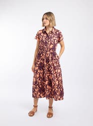 Weird Fish Artemis Printed Jersey Shift Dress
