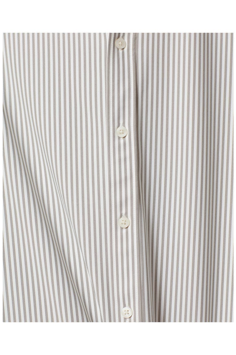 Commuter Short Sleeve Performance Button-Down Shirt, Alternate, color, KHAKI STRIPE