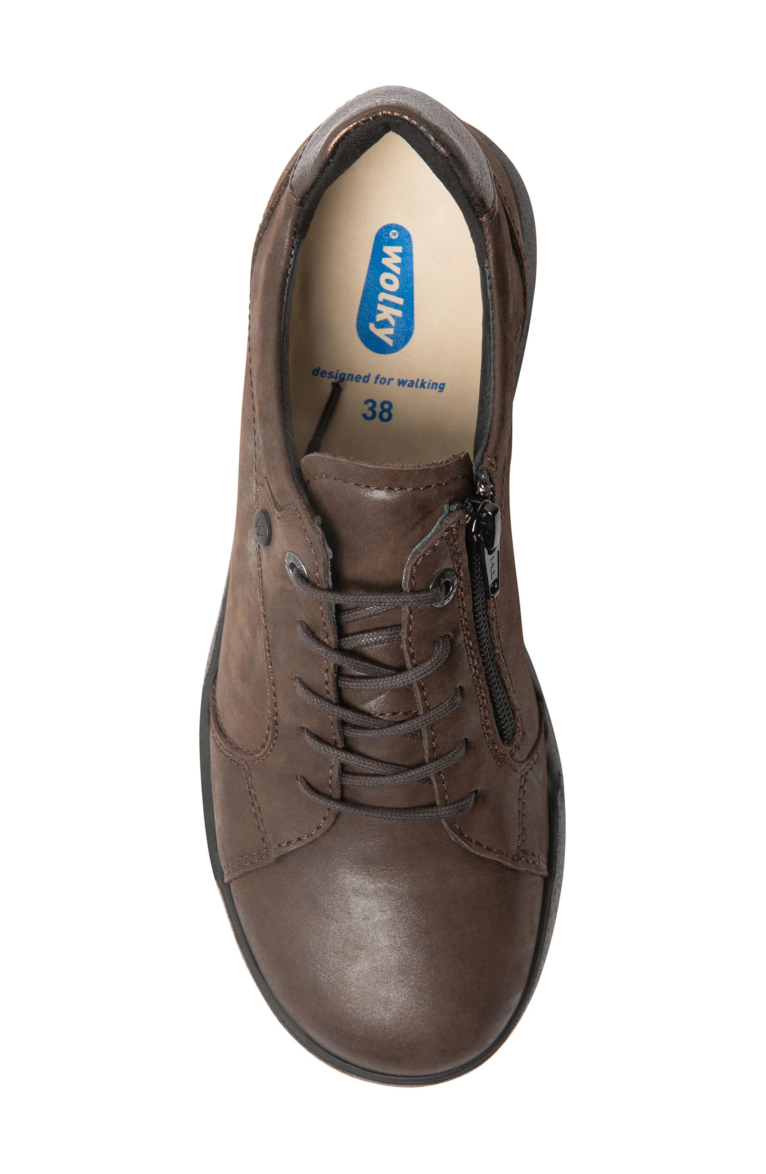 Lunvia Leather Sneaker, Alternate, color, BROWN