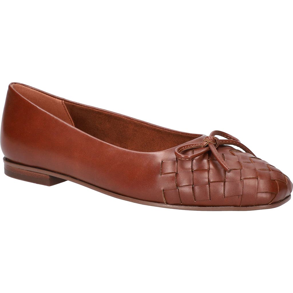 Bella Vita Women's Francie Square Toe Flats In Dark Tan