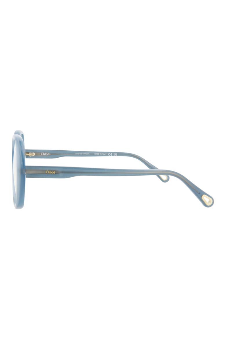 51mm Square Optical Glasses, Alternate, color, LIGHT BLUE TRANSPARENT