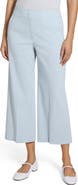 Theory Clean Terena Crop Wide Leg Linen Blend Pants
