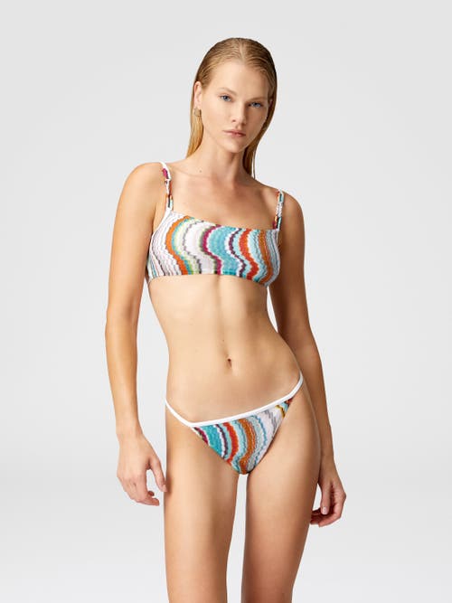 Missoni Multicolor Light Blue Beach Bikini Set In Multicoloured