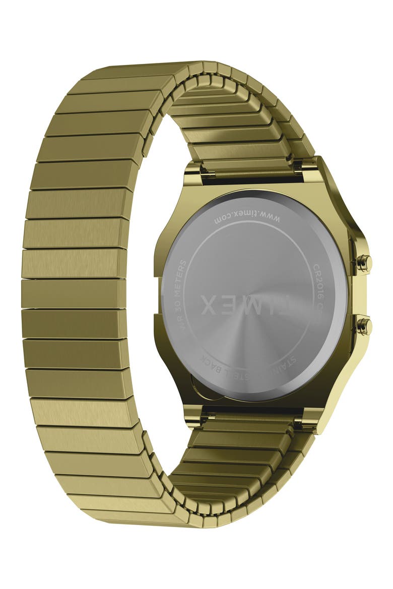 T80 Digital Bracelet Watch, 34mm, Alternate, color, GOLD-TONE