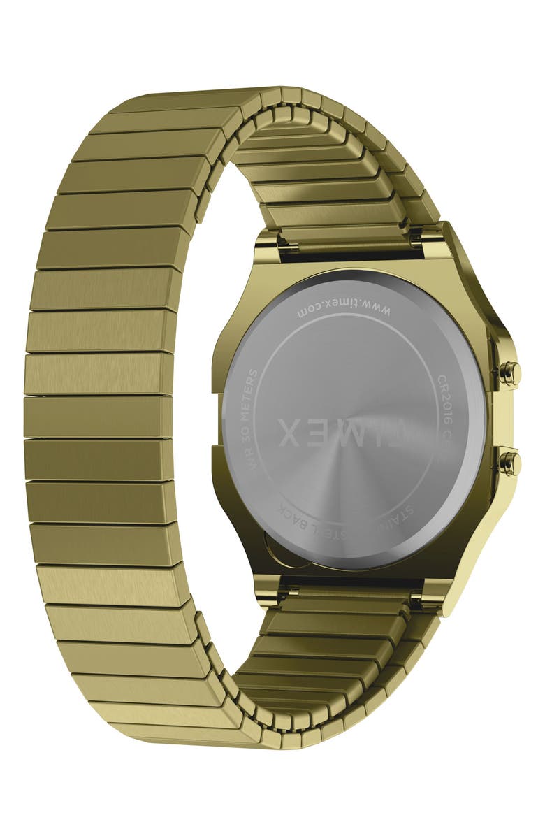 Timex<sup>®</sup> T80 Digital Bracelet Watch, 34mm, Alternate, color, Gold-Tone