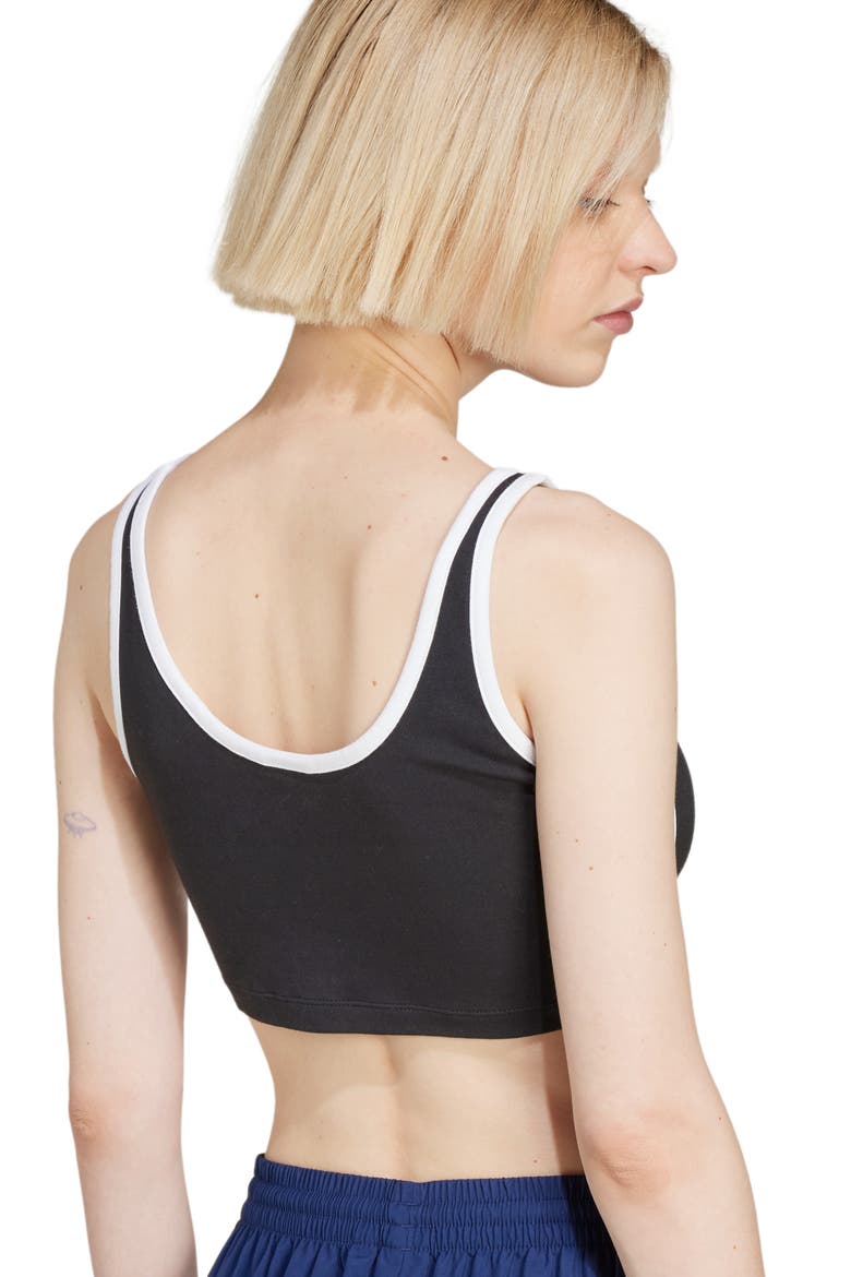 Crop Underwire Bra Top, Alternate, color, BLACK/ WHITE