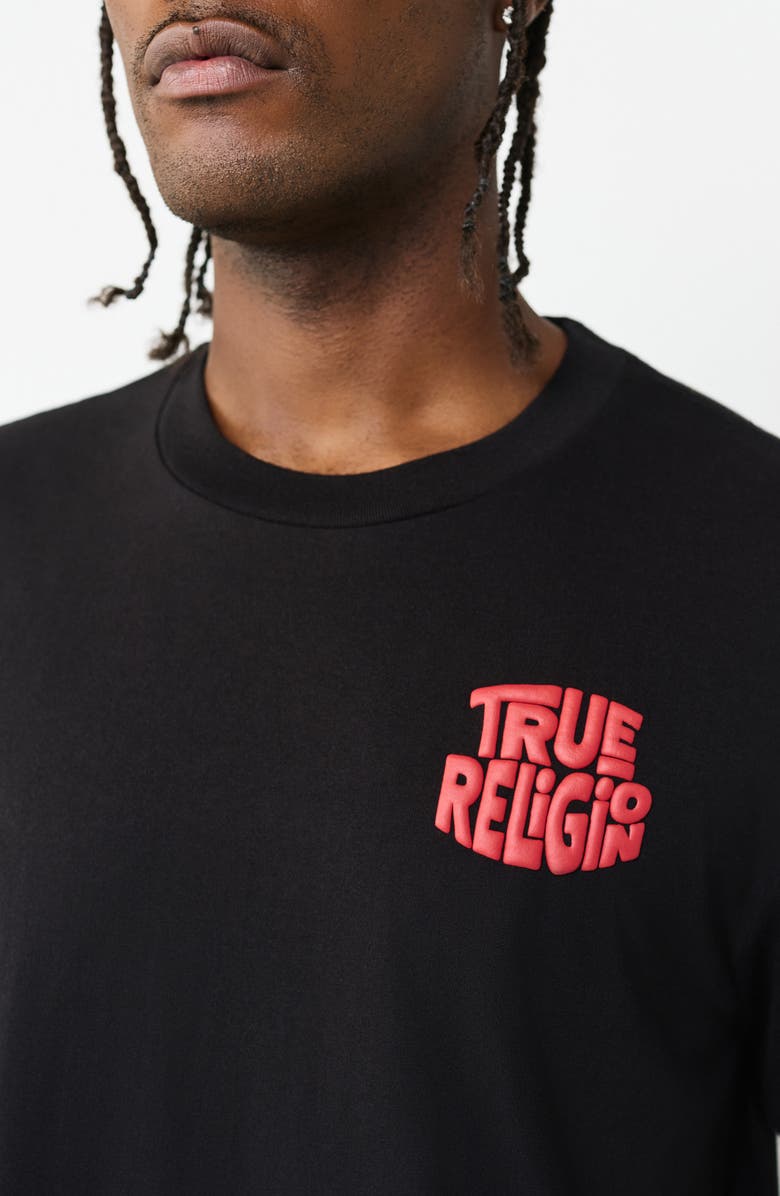 True Religion Burger Logo Tee, Alternate, color, 