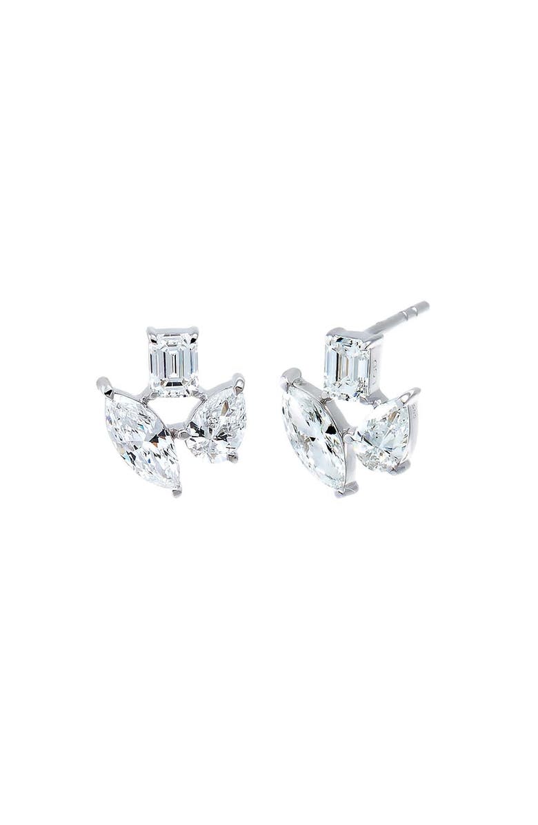BY ADINA EDEN Lab Grown Diamond Fancy Shape Stud Earring 14K, Main, color,
